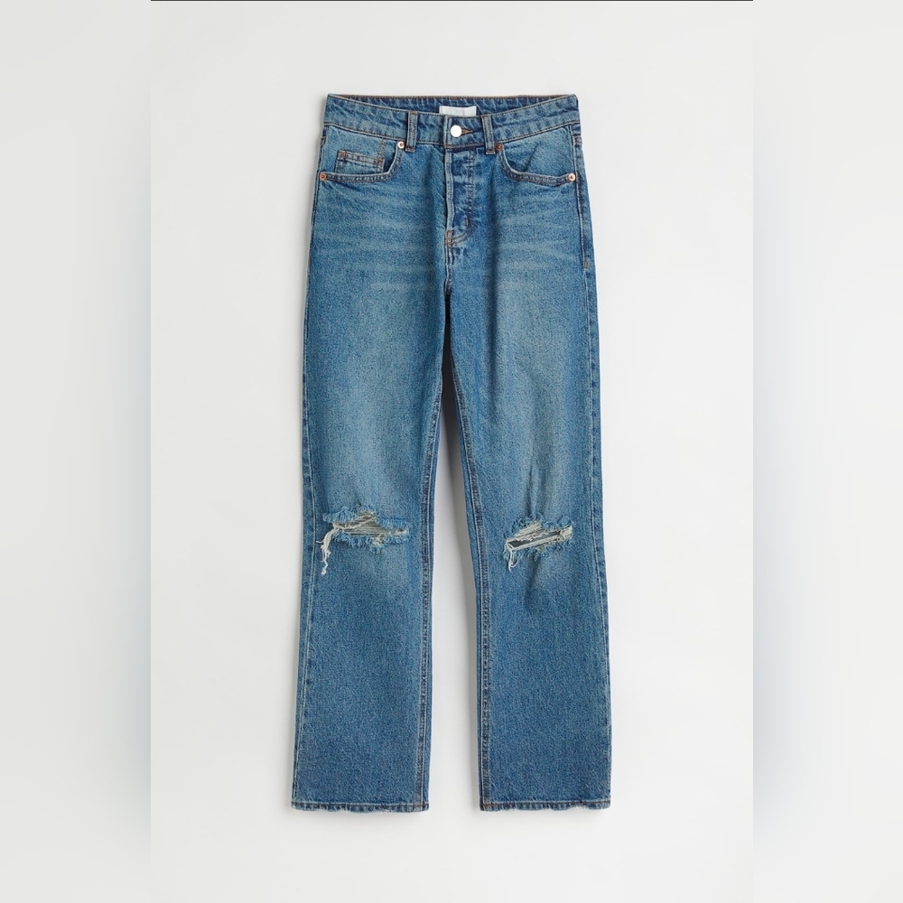 H&M Mom High‎ Ankle Blue Jeans size 8